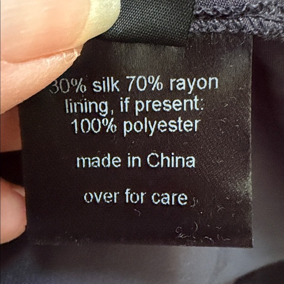 Rachel Comey Vallejo Dress in charcoal Silk Blend Embroidered Pockets Rare Color - Picture 14 of 14